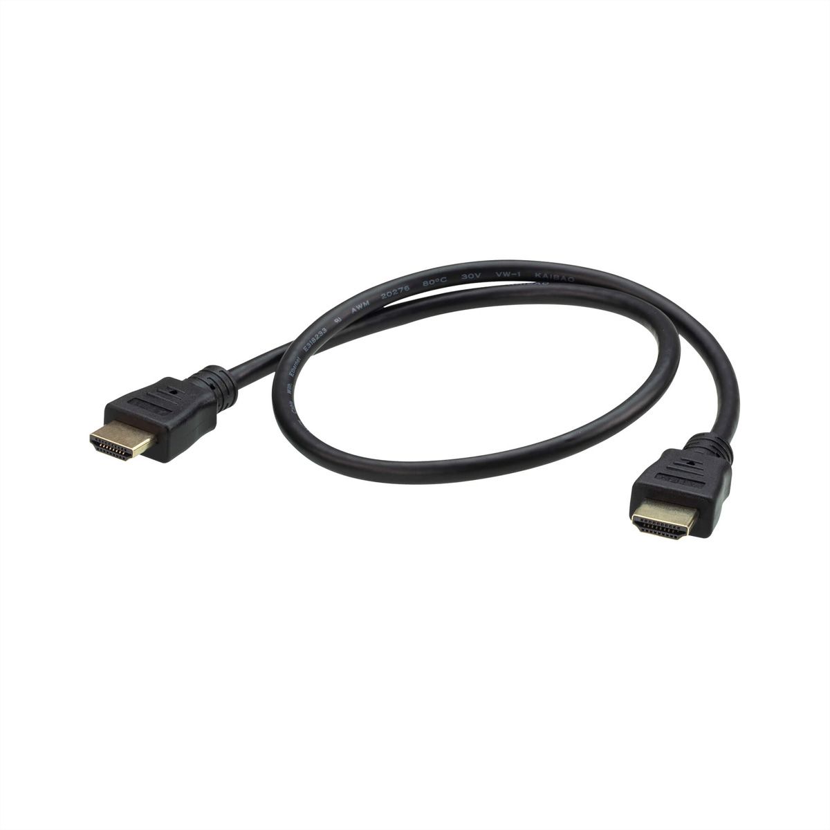 ATEN 2L-7DA6H Câble HDMI True 4K haute vitesse avec Ethernet, noir, 0,6 m