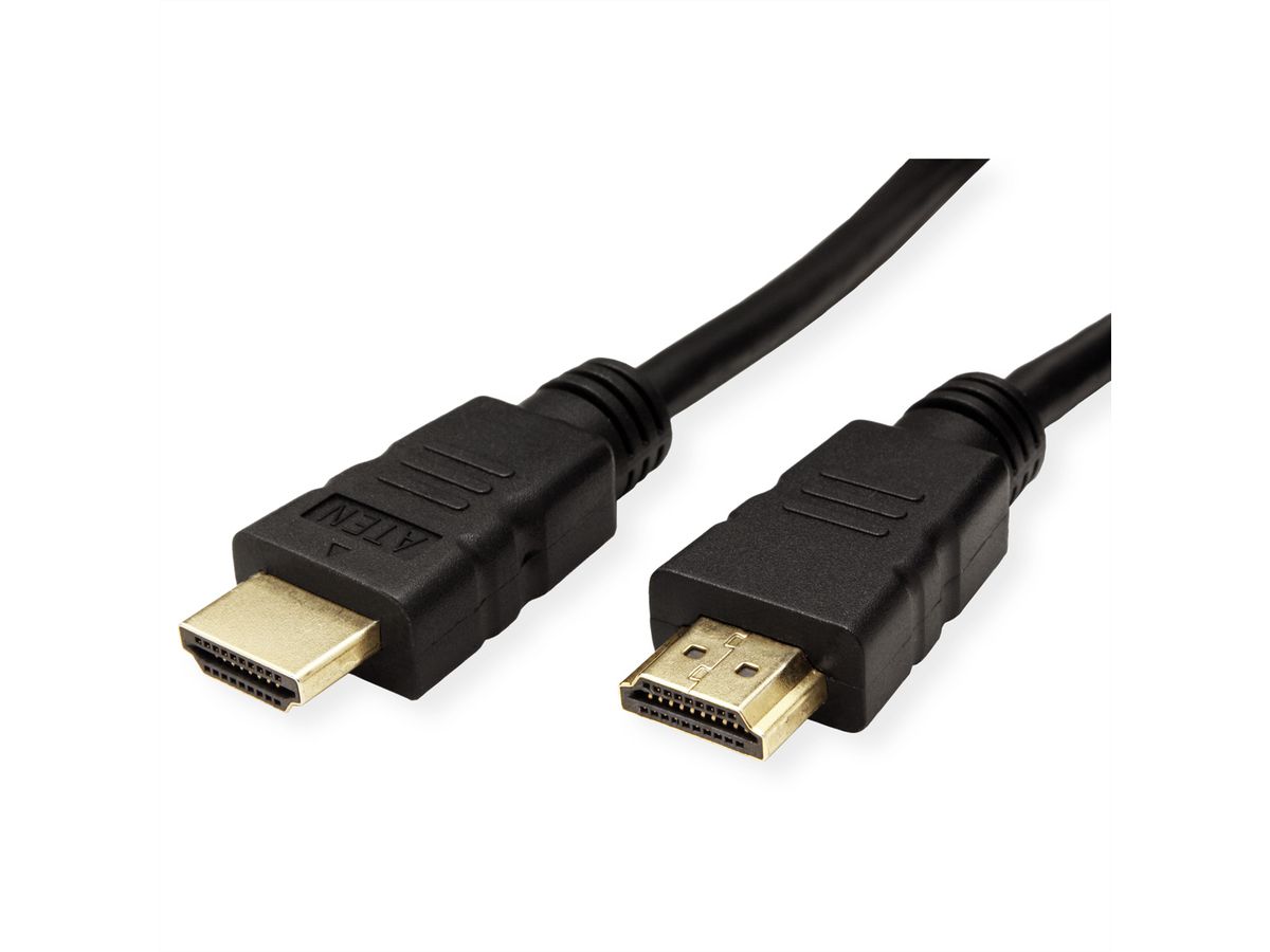 ATEN 2L-7D01H High Speed True 4K HDMI Kabel mit Ethernet, schwarz, 1 m