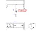 BACHMANN DESK2 ALU BLACK 2x contact de protection USBC