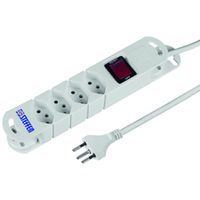 Steffen Steba Variabl 4x avec interrupteur, blanc
