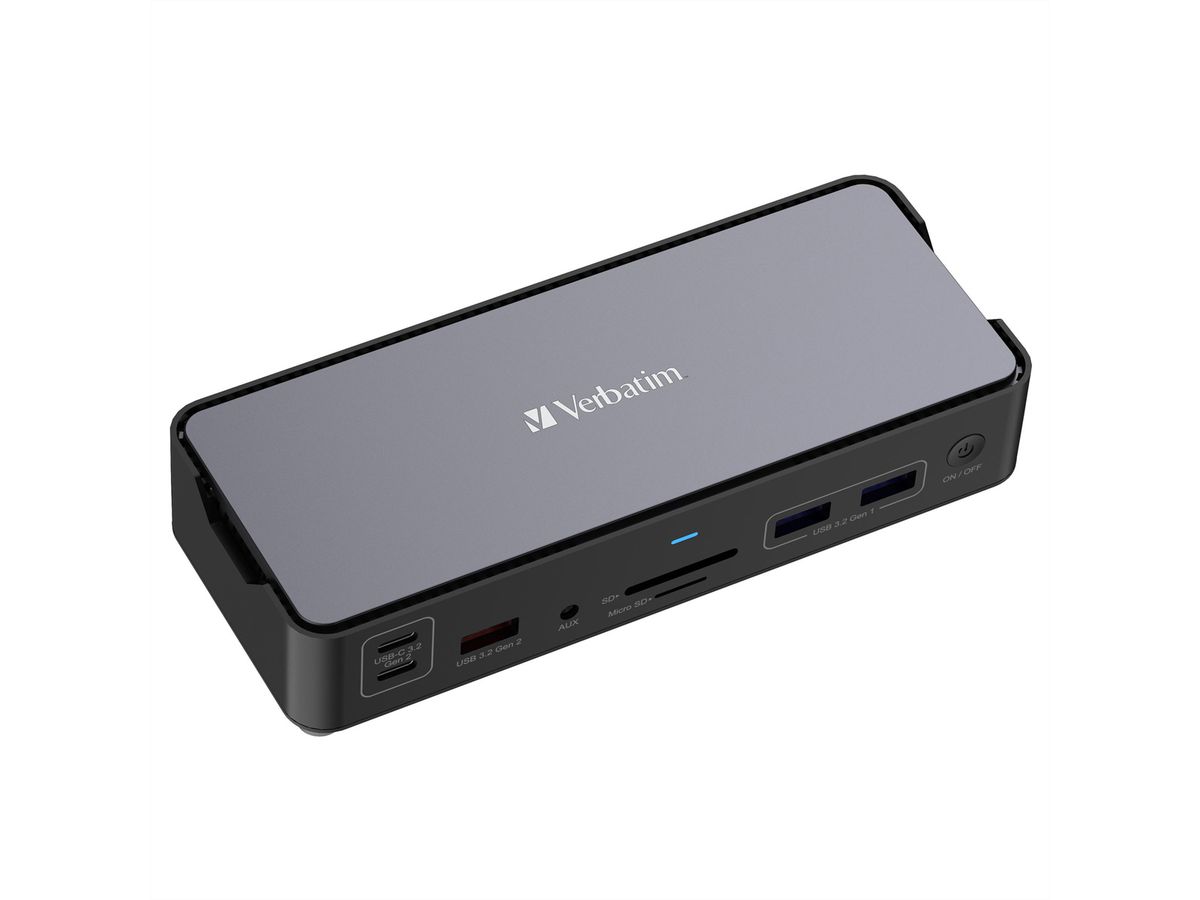 Verbatim Docking Station 15 Port, 2xHDMI,3xUSB-A,3xUSB-C,1xDP,RJ45