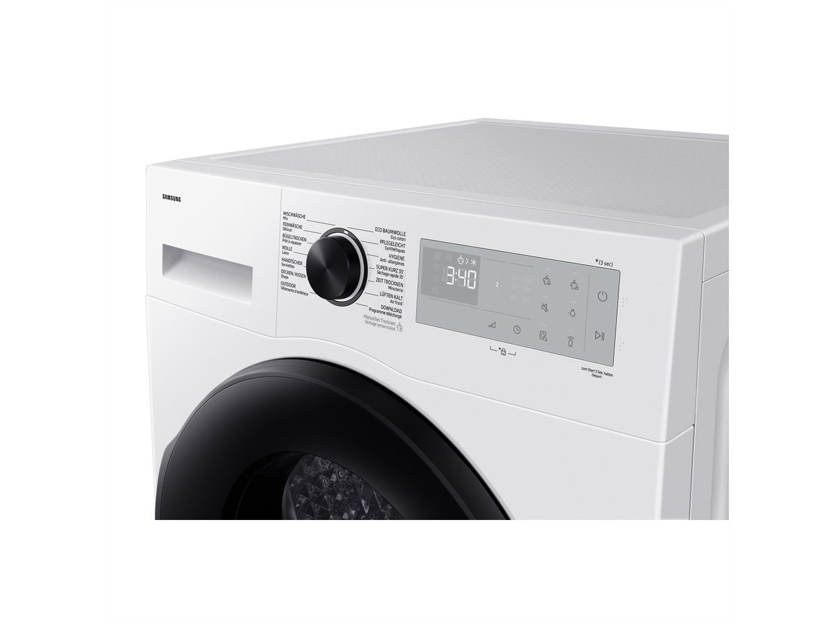 Samsung Wäschetrockner DV5000, 9kg, C, Optimal DryTM, weiss