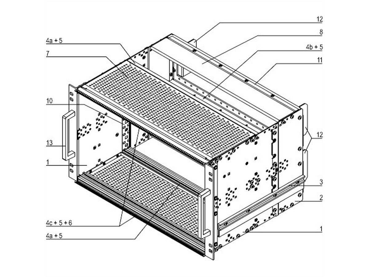 SCHROFF Bausatz, SNCF, geschirmt, für CompactPCI Anwendungen - BGTR PRO IEEE 6HE 84TE 320T