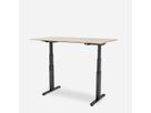WRK21 Bureau Work 180 x 80 cm, Hauteur réglable, Mandal érable / Noir