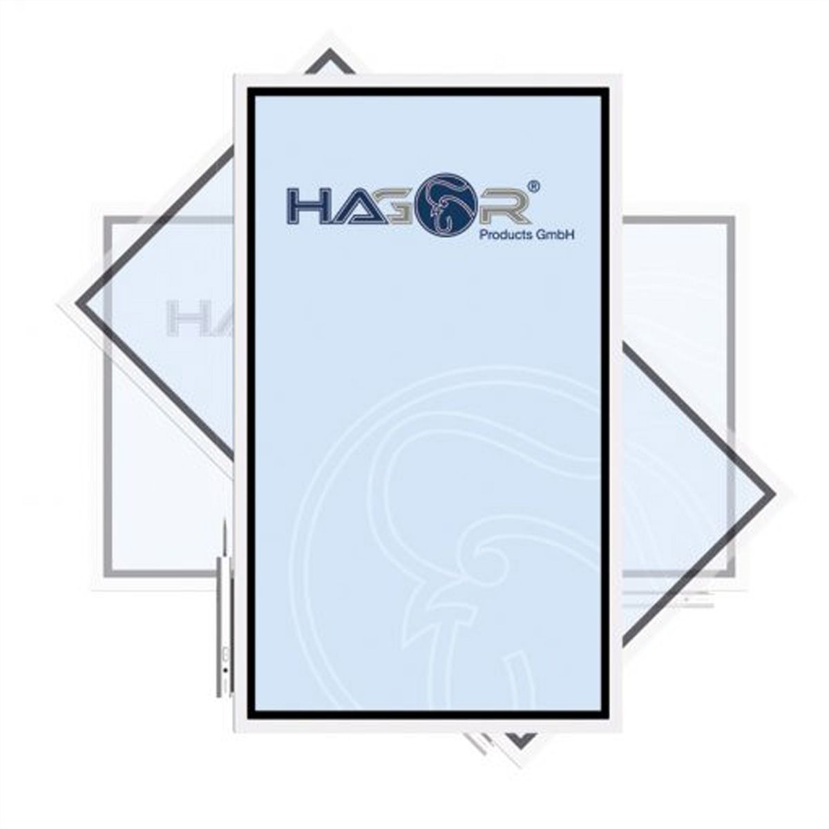Hagor support mural universel pivotant WH Turn M, noir