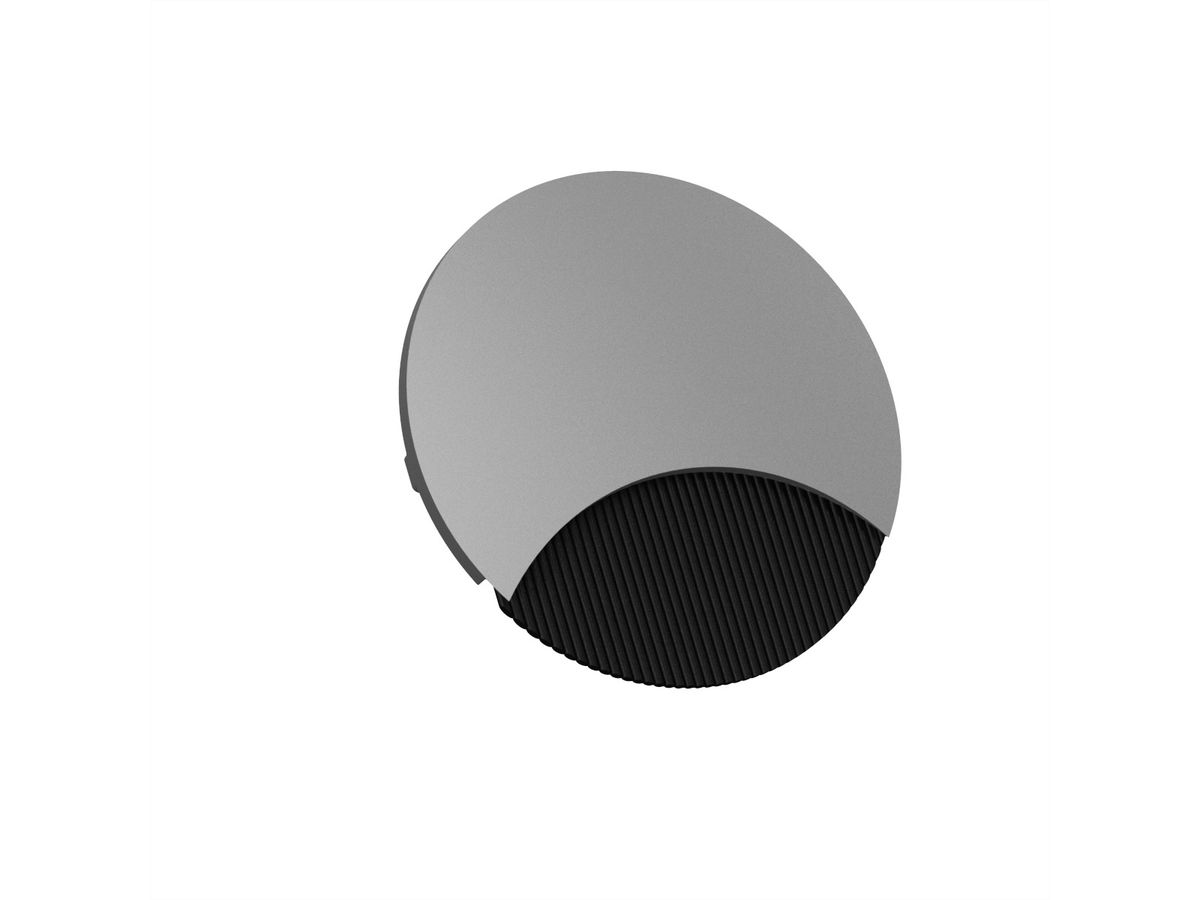 BACHMANN LOOP ROUND Passe-câbles, rond, argent