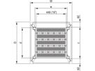 SCHROFF 19"-Fachboden, stationär, 75 kg - 19"FACHB.STAT.600B 600T 7021