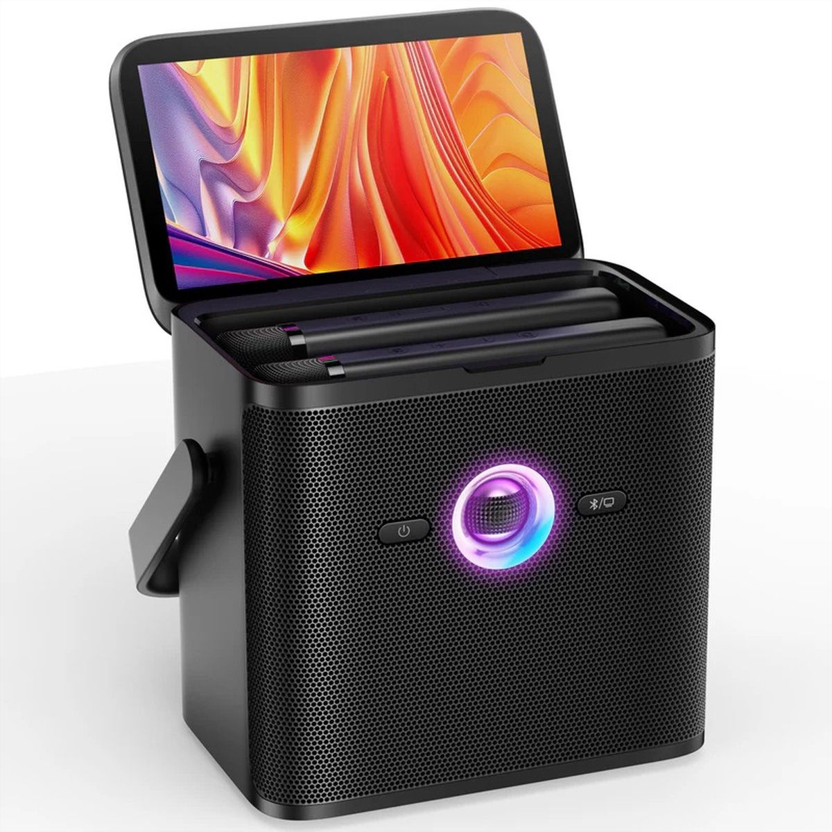 Ikarao Shell S3 Karaoke Maschine mit 7 Zoll Touchscreen, Tragbare Karaoke Maschine