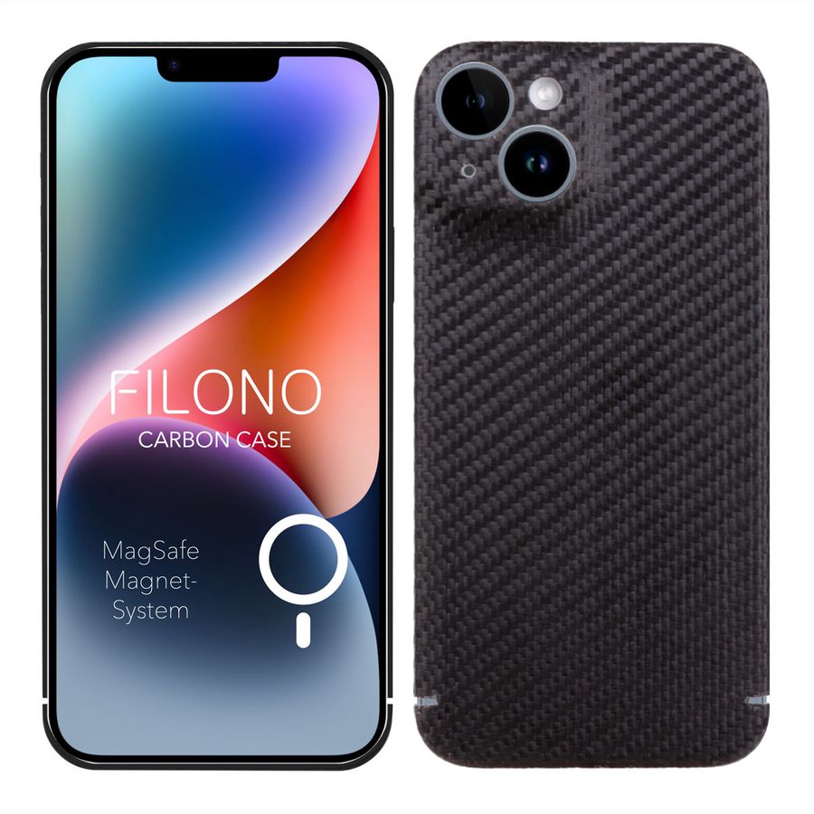 Filono Carbon Case iPhone 14 Plus compatible avec MagSafe