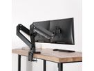 ROLINE LCD-Doppelarm, Tischmontage, Gasfeder, je 5 Gelenke, bis 35 Zoll, bis 2x 15 kg