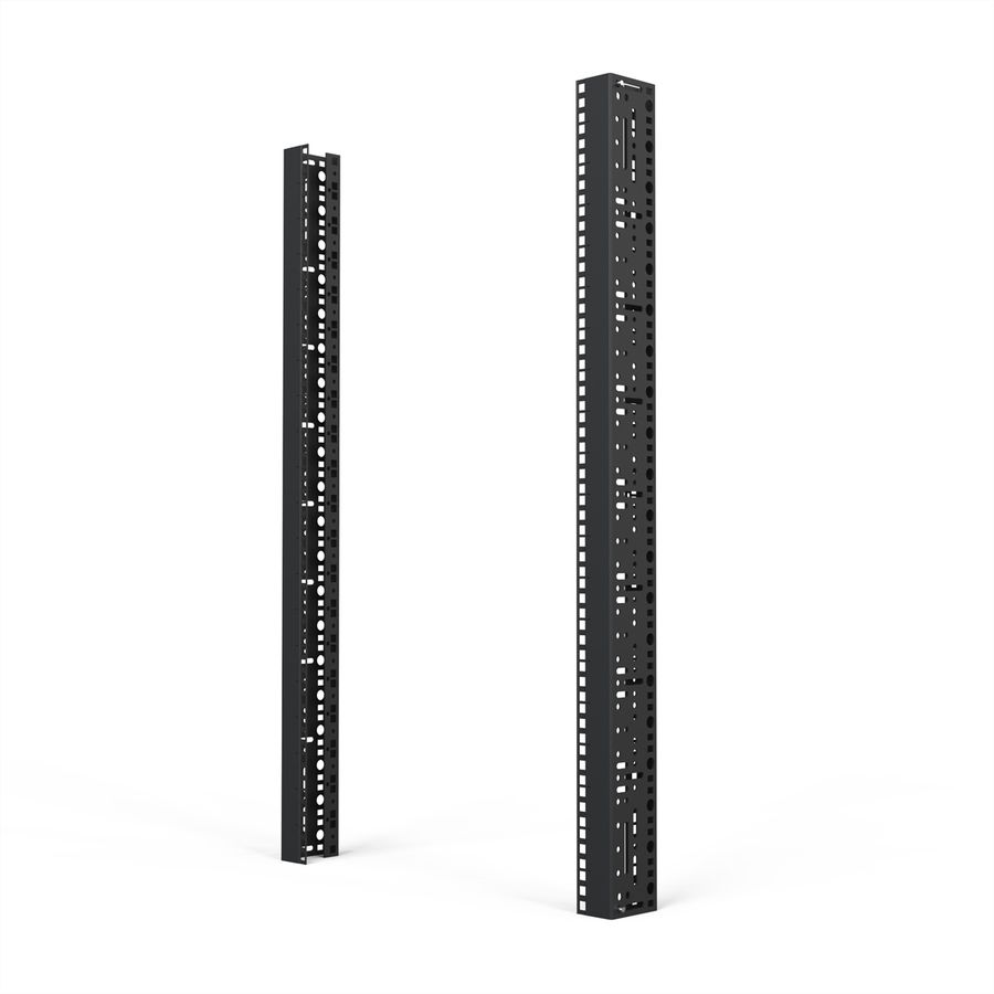 SCHROFF 19"-Winkelprofil mit Universal-Lochung (EIA), RAL 7021 - WINKELPROFIL 19"20HE 7021(2X)