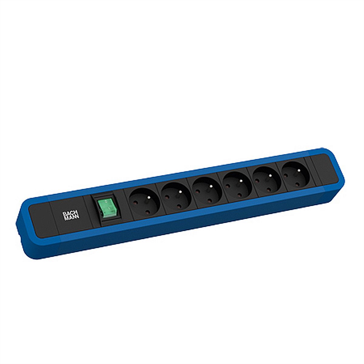 BACHMANN PRIMO 2 6xUTE 1xSchalter 2,0m CEE7/7 RAL5010
