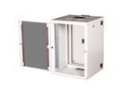**DEMO**ROLINE 19-Zoll Wandgehäuse Pro 16 HE, 600x600 BxT zweiteilig schwenkbar grau