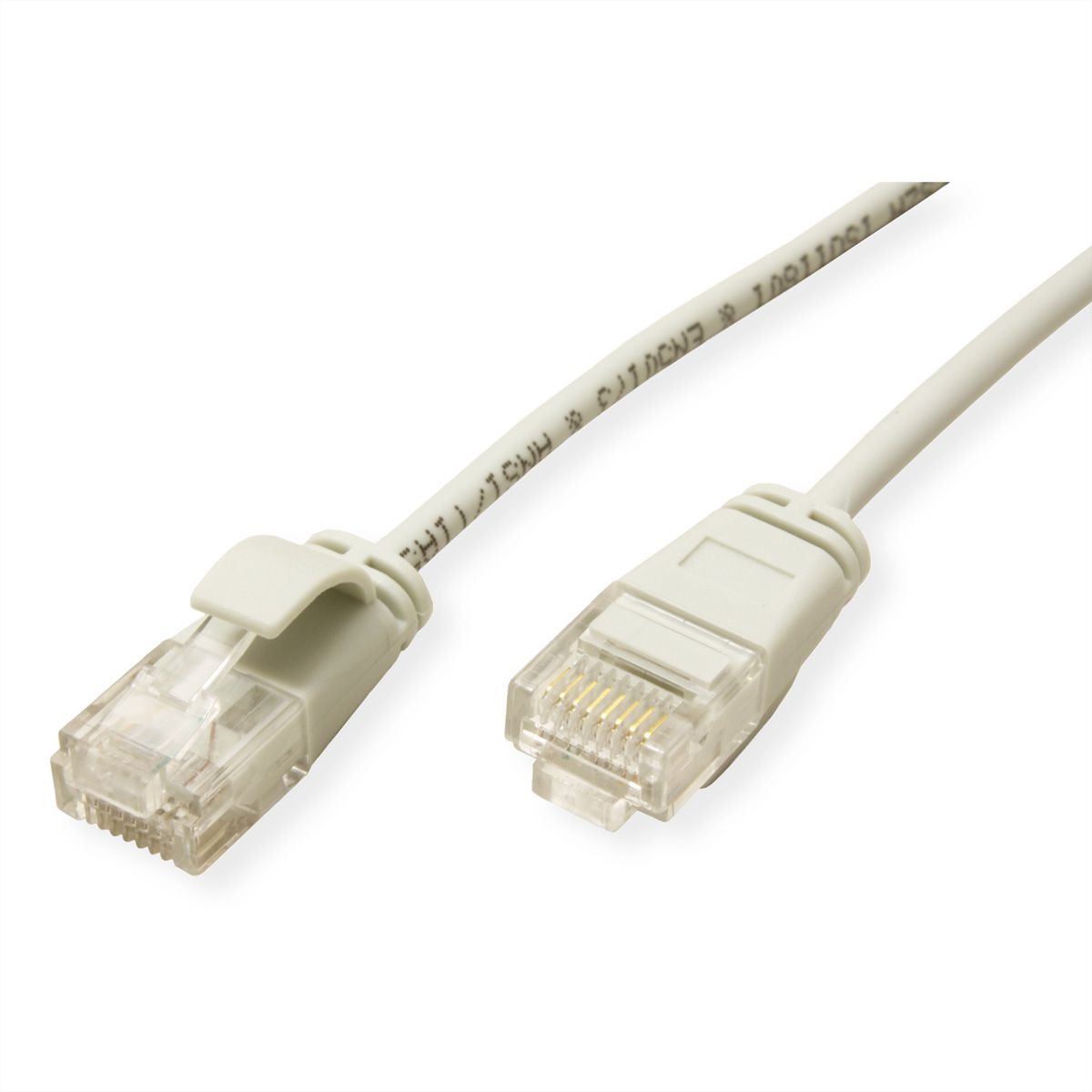 ROLINE UTP DataCenter Patchkabel Cat.6A (Class EA), LSOH, slim, grau, 1,5 m