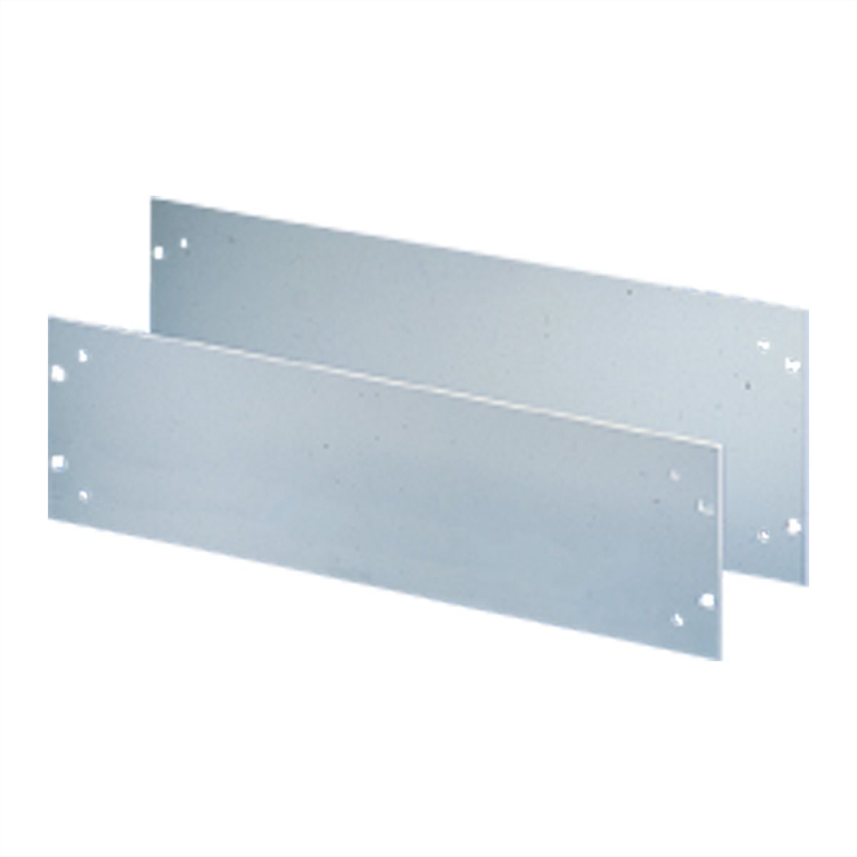 Face avant 19" SCHROFF avec trous pour poignées, 1 U, 4 mm, alu, anodisé