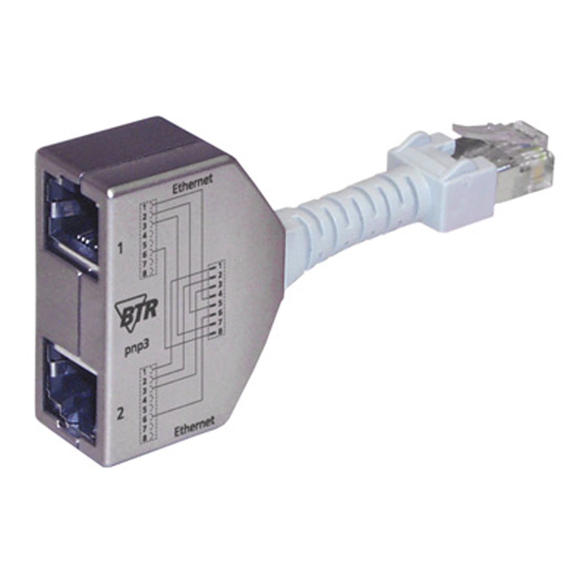 METZ CONNECT Cable Sharing Adapter pnp3, Ethernet/Ethernet, 2 St.