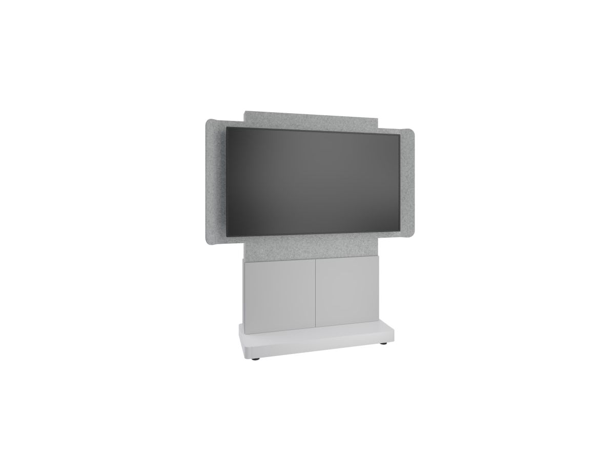 Middle Atlantic Products FM-DS-4875FS-AD8W support pour téléviseur 139,7 cm (55") Gris, Argent, Blanc