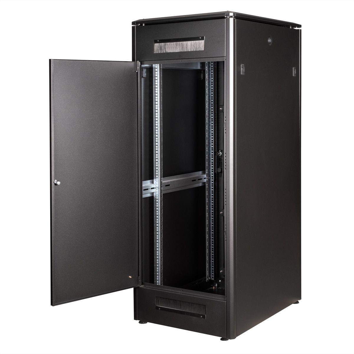 ROLINE 19-Zoll Netzwerkschrank Pro 32 HE, 600x800 BxT Glastür schwarz