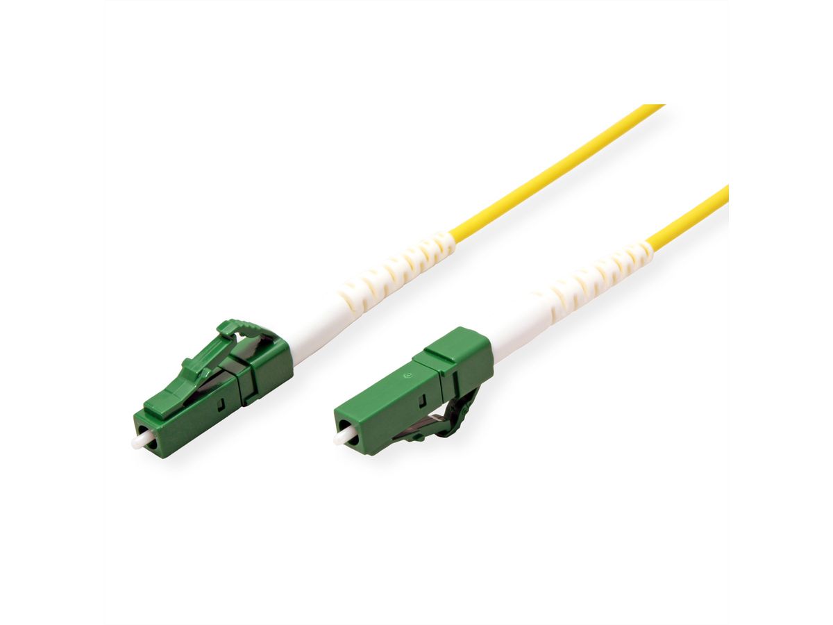 ROLINE Câble réseau à fibre optique 9/125µm OS2, LC/LC APC, LSOH, simplex, jaune, 3 m