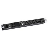 BACHMANN BN ESSENTIAL 19" metered/Phase SPD 4xC13 , 2xC19 3m 2,5mm² CEE16A