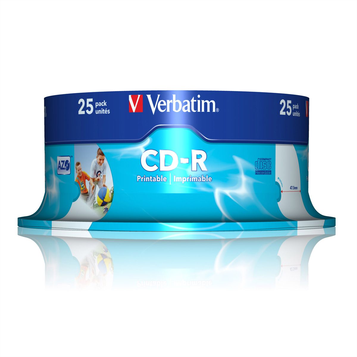 Verbatim CD-R Spindle 700MB 52x Print 25