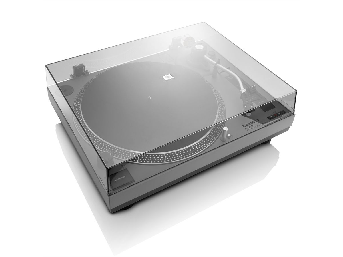 Lenco Platine vinyle L-3810GY, gris