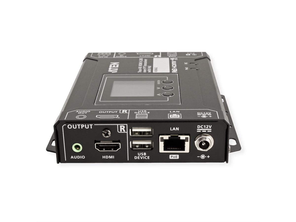 ATEN VE8662 Émetteur-récepteur HDMI H.265 sur IP véritable 4K avec PoE