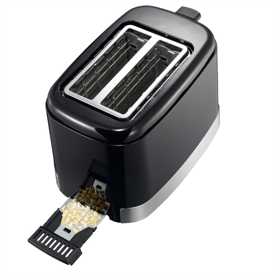 Melissa Toaster 16140148, Standtoaster, schwarz/SS, 800W