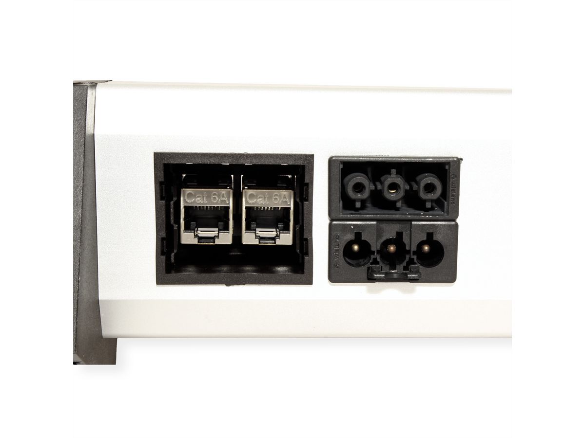 BACHMANN DESK 3x contact de protection, 2x CAT6