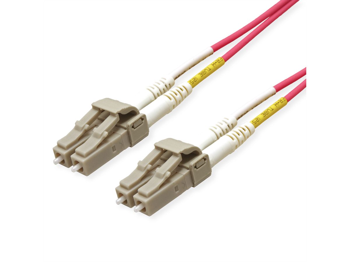 ROLINE Câble FO 50/125µm OM4, LC/LC, connecteurs Low-Loss, violet, 3 m