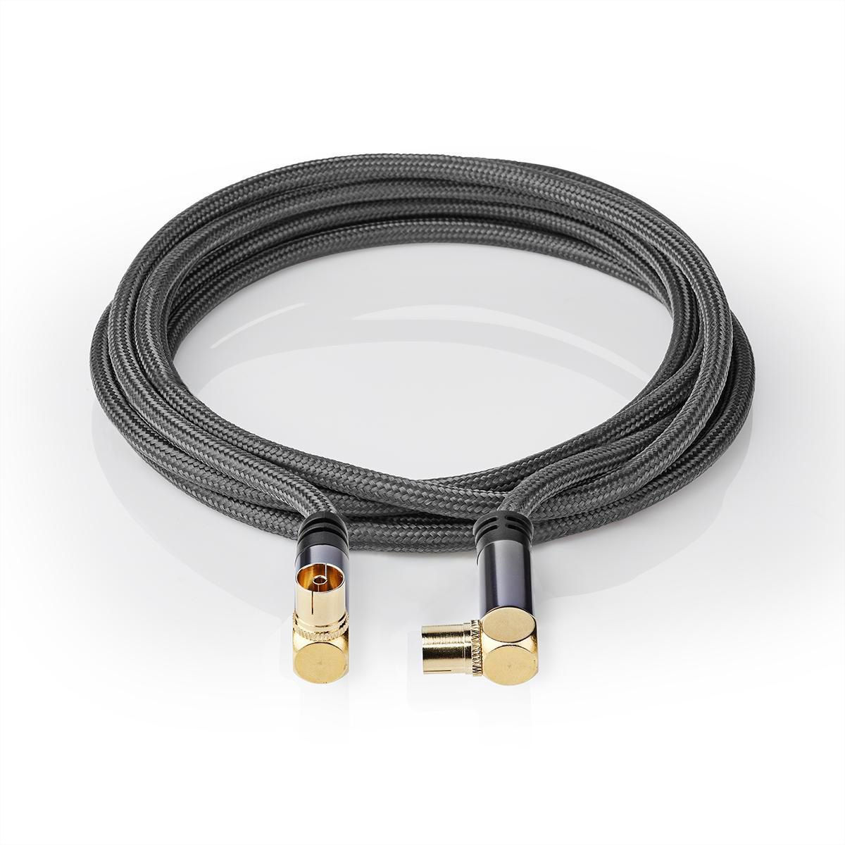 Nedis Koaxial Kabel 75 Ohm, ST/BU, grau, 5 m