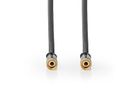 Nedis Câble d'antenne et de satellite M/M, gris, 5 m