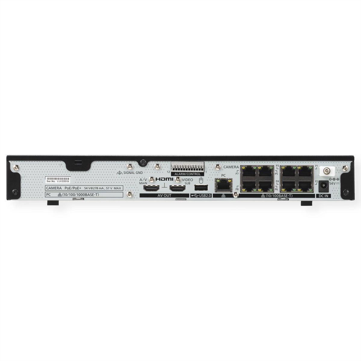 i-PRO WJ-NU300KG NVR Netzwerk-Videorekorder, 16-CH, 8x PoE