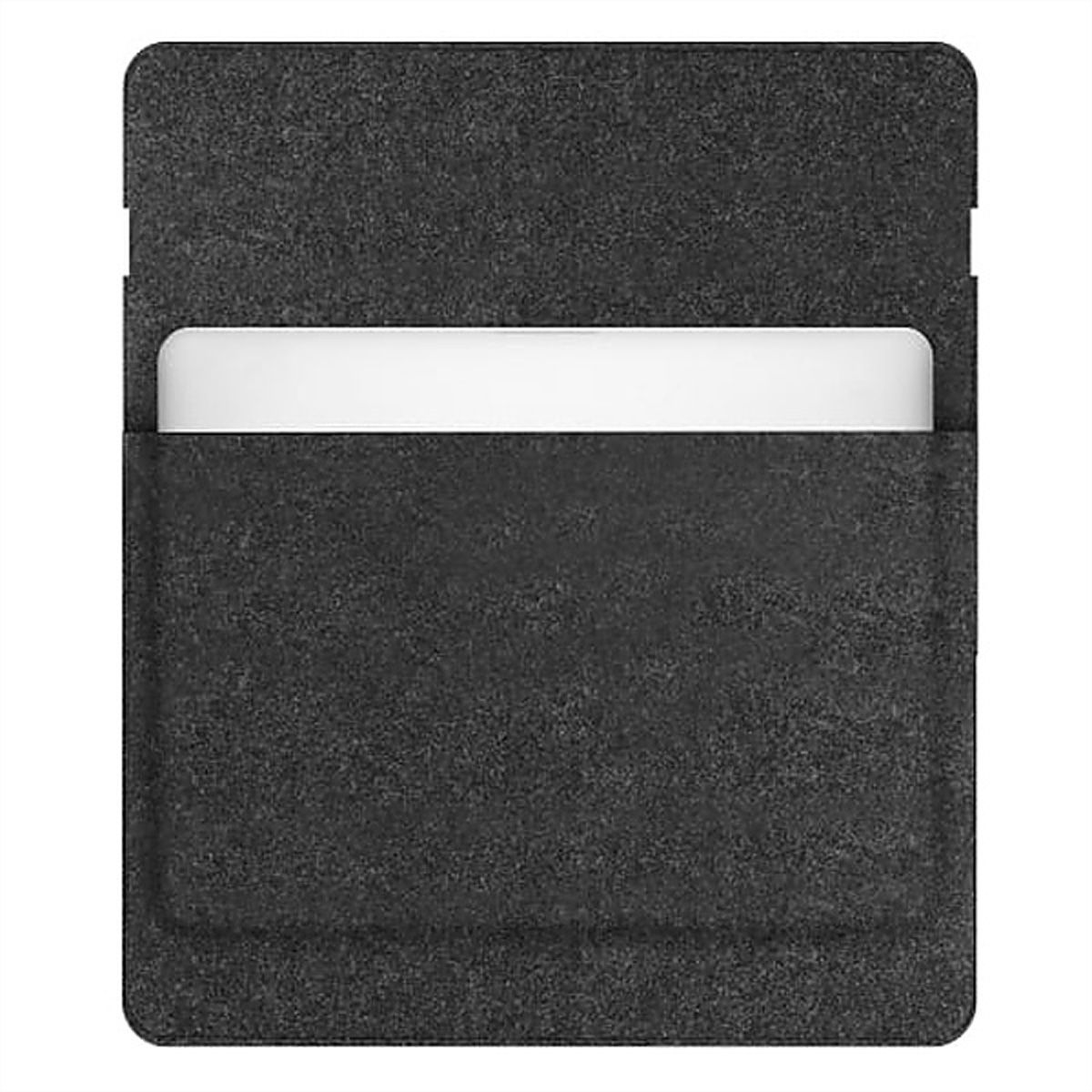 T’nB Notebook-Hülle 13–14" Eco Leder, Filz schwarz/grau