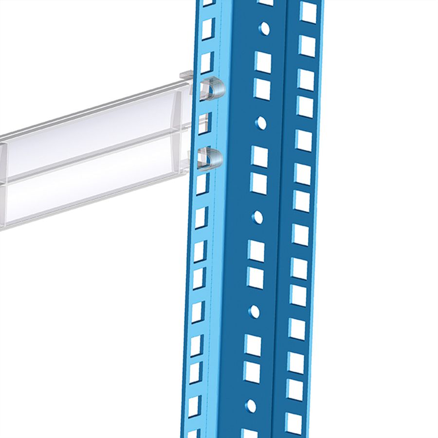 19"-Blindplatten zum Einklipsen, Kunststoff 1 HE, 10St., grau
