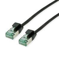 ROLINE RM U/FTP DataCenter Patchkabel Cat.6A (Class EA), slim, schwarz, 3 m