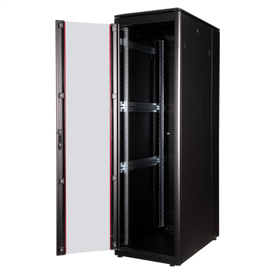 ROLINE 19-Zoll Netzwerkschrank Pro 42 HE, 600x1000 BxT Glastür schwarz