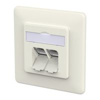 METZ CONNECT E-DAT C6A IDC Dose, 2 Port, UP, reinweiß