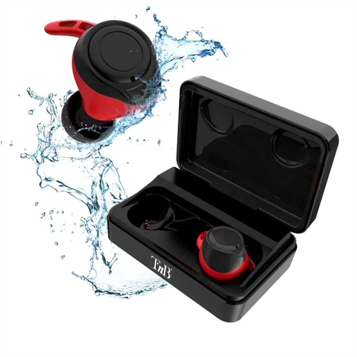 T'nB Xtremework In-Ear Kopfhörer, IPX5, BT5.0, 9h playtime, 135h Batteriecase