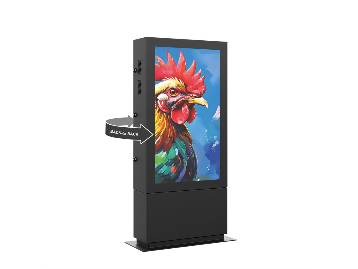 Hagor Outdoorstele SOPK 65" Portrait, schwarz