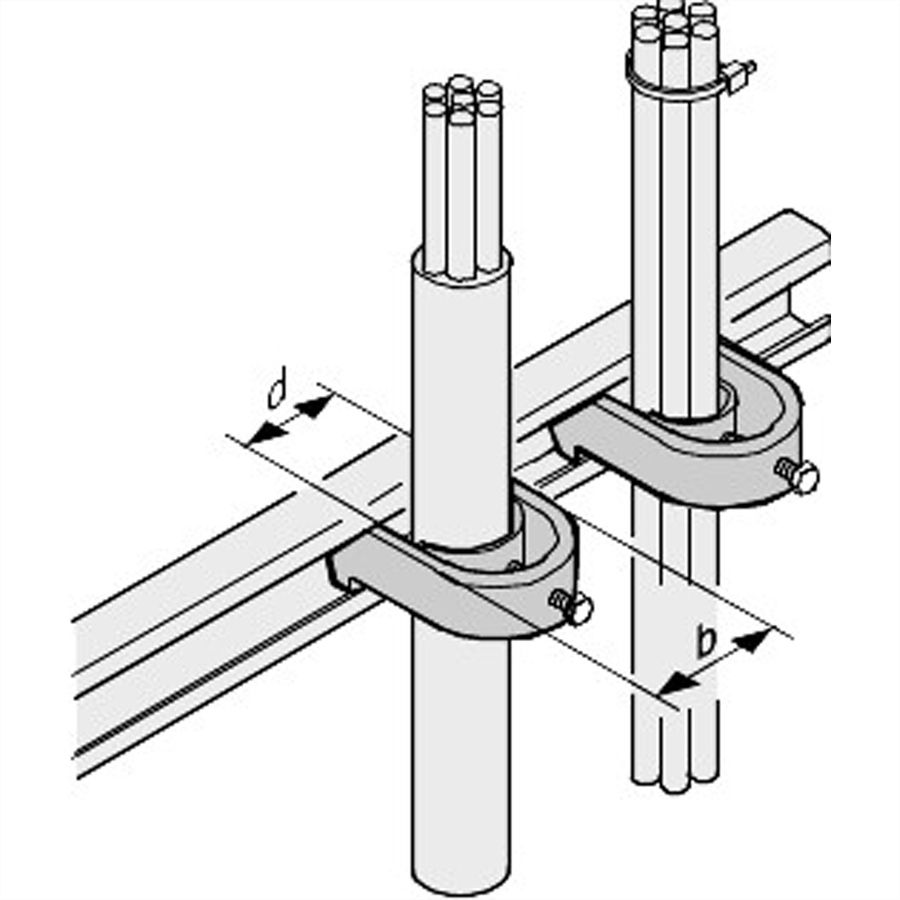 SCHROFF Kabelschellen - KABELSCHELLE 18-22 10STK