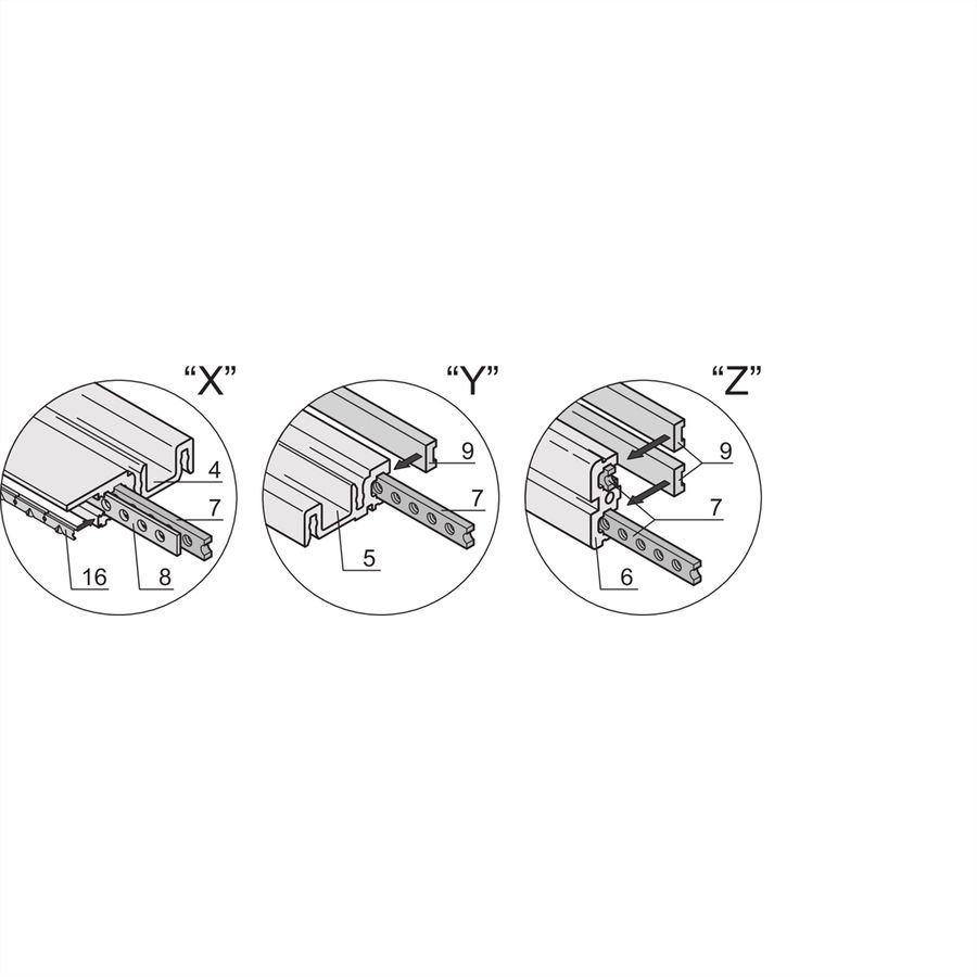 SCHROFF RAT.AIR WI GR 3/4HE 84TE 255T