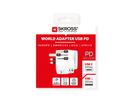 SKROSS Adaptateur de voyage PRO Light USB A/C 30PD World, monde