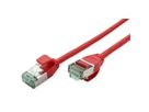 ROLINE RM Cordon DataCenter U/FTP Cat.6A (Classe EA), slim, rouge, 0,3 m