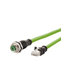 METZ CONNECT Verbindungsleitung M12 BU-RJ45 ST, 8-pol X-kodiert, gerade-gerade, 10 m