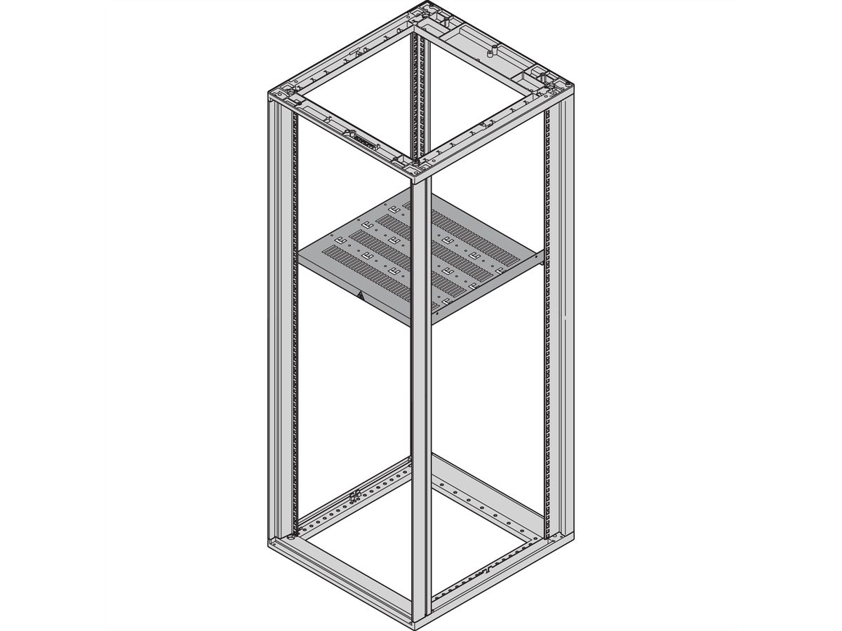 SCHROFF Novastar 19" étagère, fixe, 1 U 600W 1000D