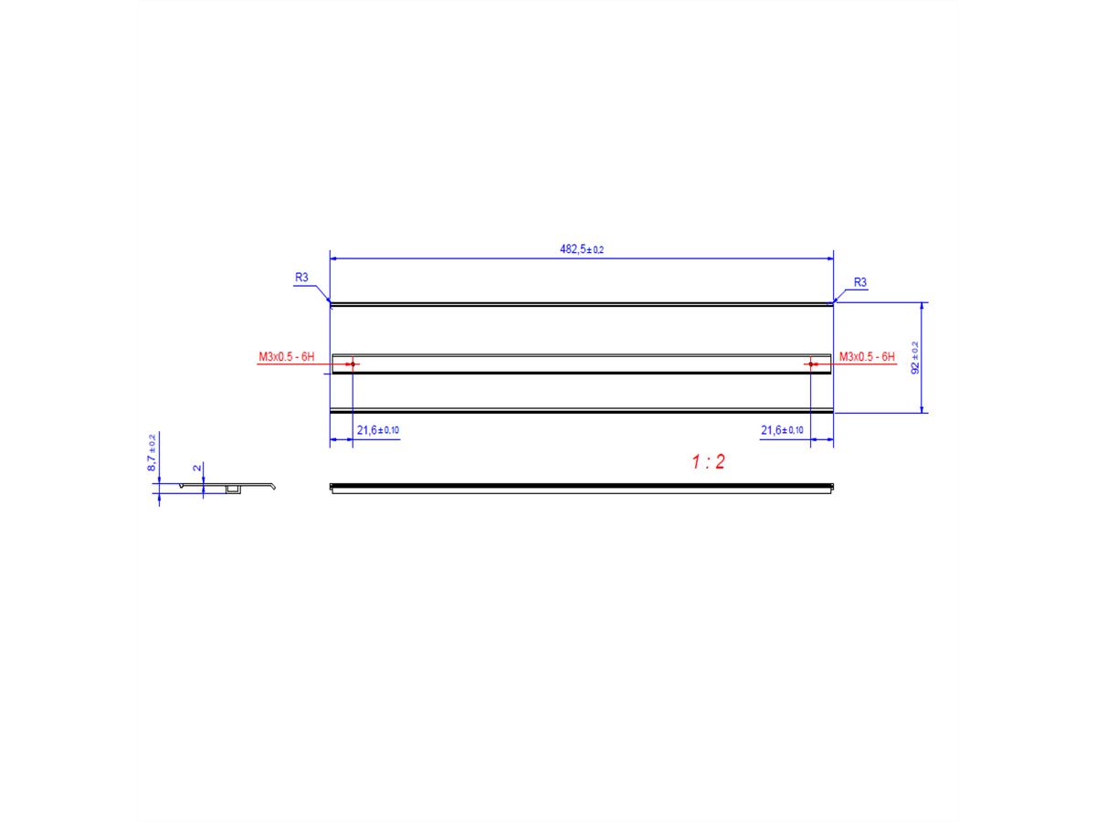 BACHMANN TOP FRAME couvercle 8x sw anodisé