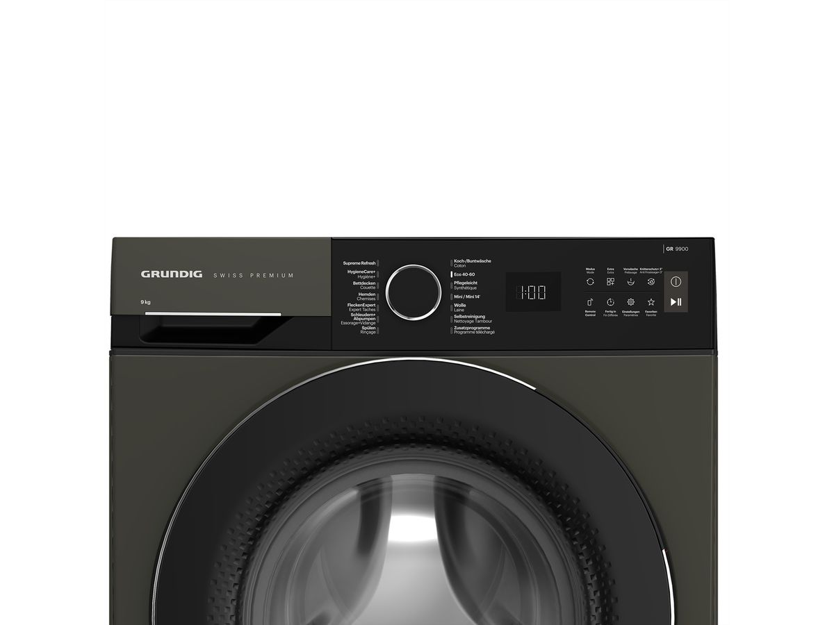 Grundig Waschmaschine GWM9100, 9kg, manhattan gray