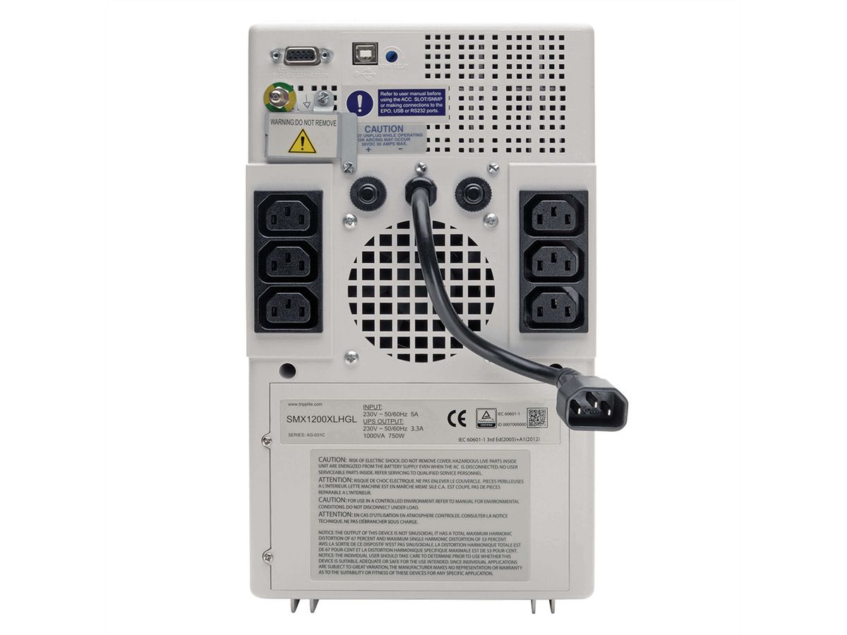 Eaton Tripp Lite series SmartPro Medical-Grade UPS, Line Interactive, Lithium Battery, 6 Outlets - 230V, 1kVA, 750W, Full Isolation