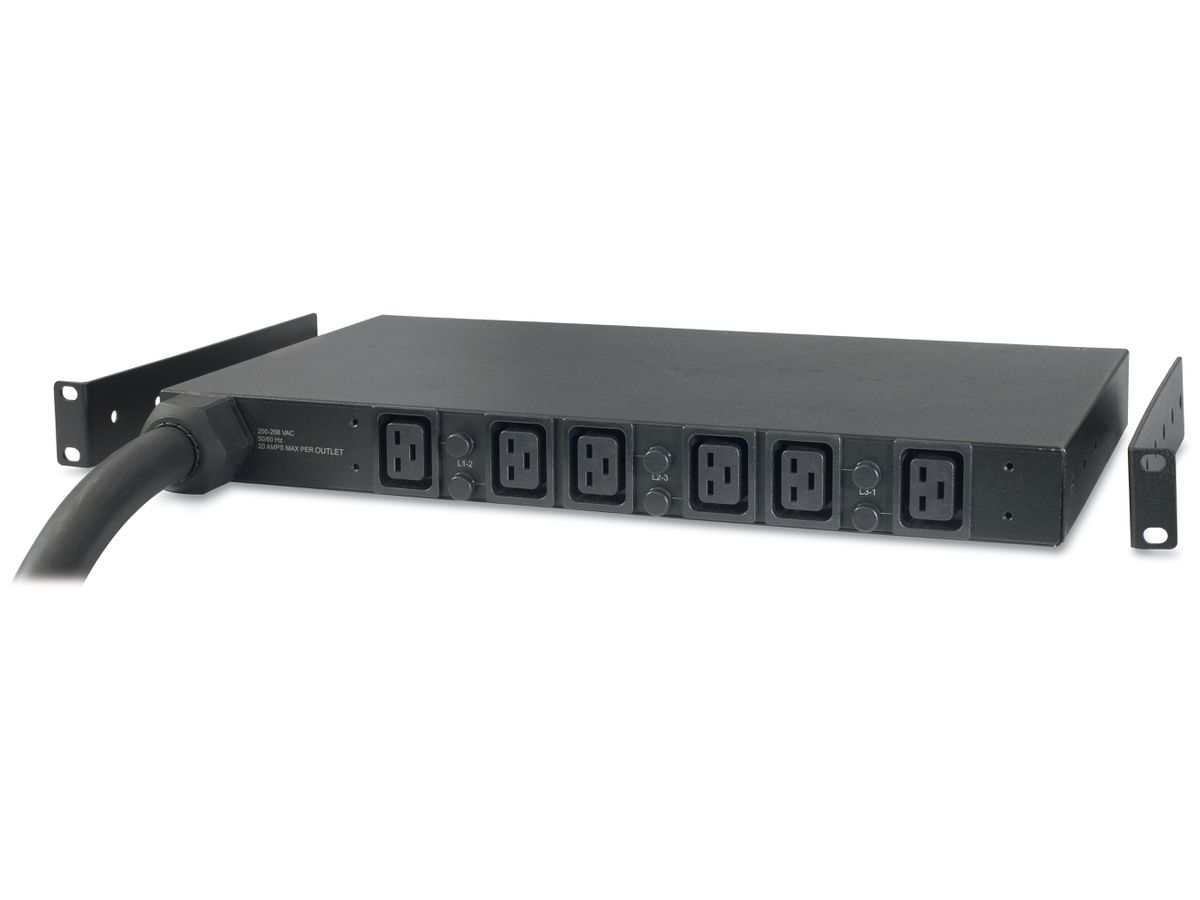 APC Basic Rack PDU AP7526 Stromverteilereinheit (PDU) 6 AC-Ausgänge 1U Schwarz